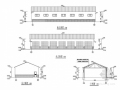 单层钢结构小汽车库结构施工图（含建筑图）