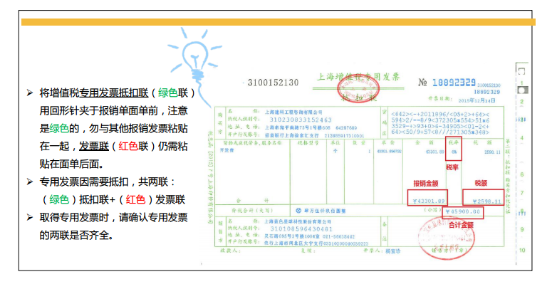 专用发票的抵扣联
