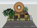 甜点店建筑SketchUp模型下载