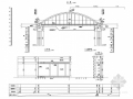 80m下承式钢管砼简支系杆拱桥设计图（58张）