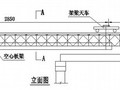 贝雷架双导梁安装空心板梁示意图