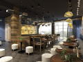 现代工业风格咖啡厅3D成套模型下载