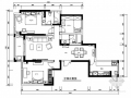 [苏州]现代奢华设计风格三居室室内装修CAD施工图（含效果图）