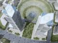 ​[河南]郑州绿地中央广场现代风高层综合体办公建筑设计方案文本（PDF）