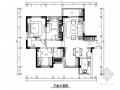 [苏州]田园地知名地产风格两居室装修CAD施工图（含效果图）