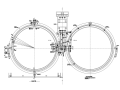 大院设计大直径圆形二沉池结构施工图（CAD、8张）