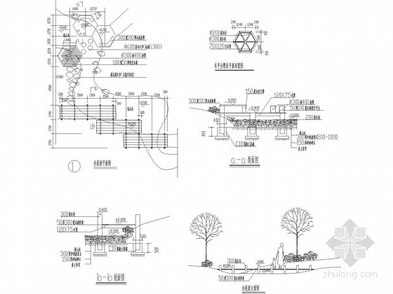 园路景观施工图(含17个cad文件)