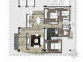 [湖南]名师设计现代风格四居室样板房室内装修设计方案