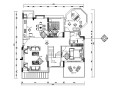 [广东]西欧风格两居室样板房设计施工图（含效果图）