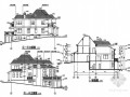 某2层框架坡地别墅建筑结构设计图