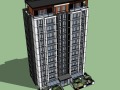 10套新中式高层住宅SU精模