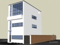 低层现代住宅SketchUp模型下载