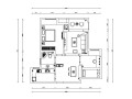 [合肥]温馨舒适简约住宅室内设计CAD施工图（含效果图）