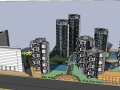 居住小区建筑设计方案（su模型）