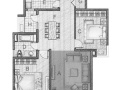 二室二厅户型平面图（110）
