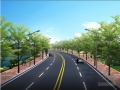 公园连接线双向两车道道路施工图设计36张（国际知名公司 护坡挡墙）