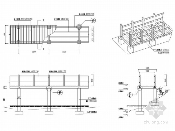 栈道构造施工图