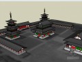 日本药师寺古建筑SketchUp模型