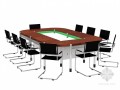 小型会议桌3D模型下载