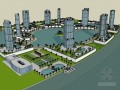 滨水高层建筑SketchUp模型下载