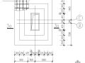 某双轴角柱杯口独立基础节点构造详图