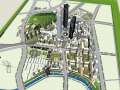 办公住宅区一体化城市设计方案sketchup模型