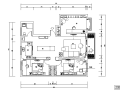 现代简约风格三居室住宅设计施工图（附效果图+模型）