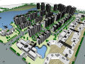 天津武清住区规划建筑设计模型