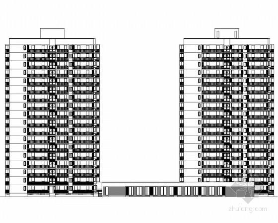 北京某18层住宅楼建筑施工图（知名设计院设计）