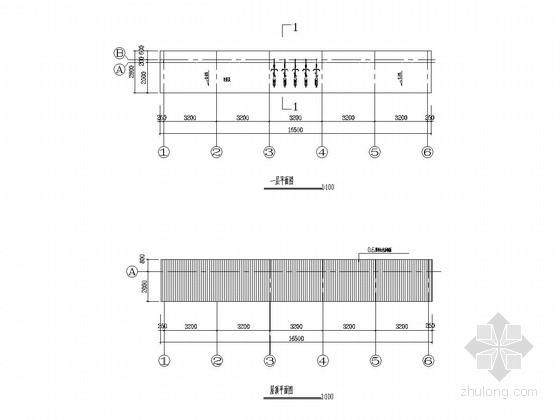 自行车棚建筑及结构施工图