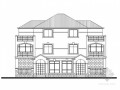三套三层双拼别墅建筑方案图（180平方米）