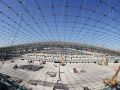 世界规模最大的屋面索网结构—国家速滑馆索网结构完成张拉