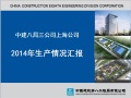 中建八局三公司上海公司2014年生产情况汇报