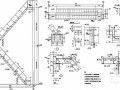 [宁夏]某带吊车梁厂房门式刚架钢爬梯节点构造详图