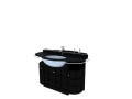 黑色洗手盆柜3D模型下载