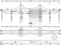 五跨板式斜拉人行景观桥设计图68张 pdf