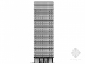 [深圳]某二十八层商业综合体钢化玻璃幕墙建筑施工图