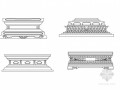 各式柱子及室外装饰物CAD图块下载