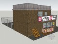 商店建筑SketchUp模型下载