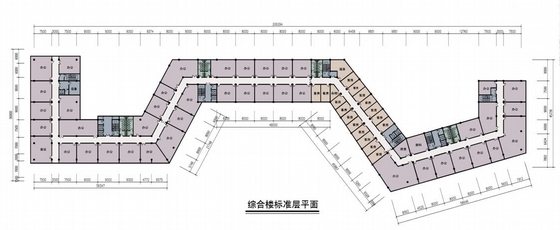 现代工业风格科技办公楼建筑平面图