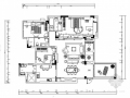 [江西]欧式住宅三居室样板房装修CAD施工图（含效果）