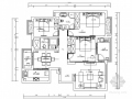 [宁波]134平现代简约三居室样板间装修施工图（含效果）