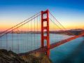 美国旧金山金门大桥的钢缆和铆钉