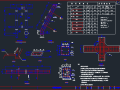 锚索框架梁、地梁及竖梁结构图