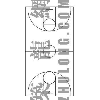 [分享]cad篮球场图块资料下载