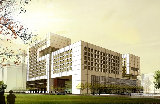 [北京] 15层现代风格办公楼建筑方案文本(国内知名设计师设计)