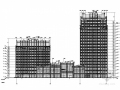 [湖北]19层框架核心筒结构四星级酒店结构图（含建筑图）