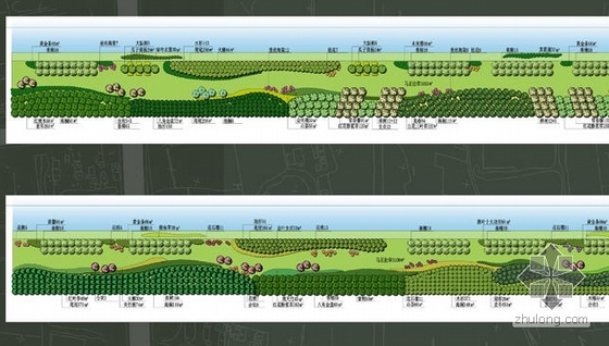 上海某滨河道路景观绿化设计