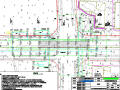 地下两层岛式地铁车站建筑及结构防水设计图纸142张CAD