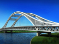 地标性桥梁设计赏析--特大型下承式双层系杆拱桥！